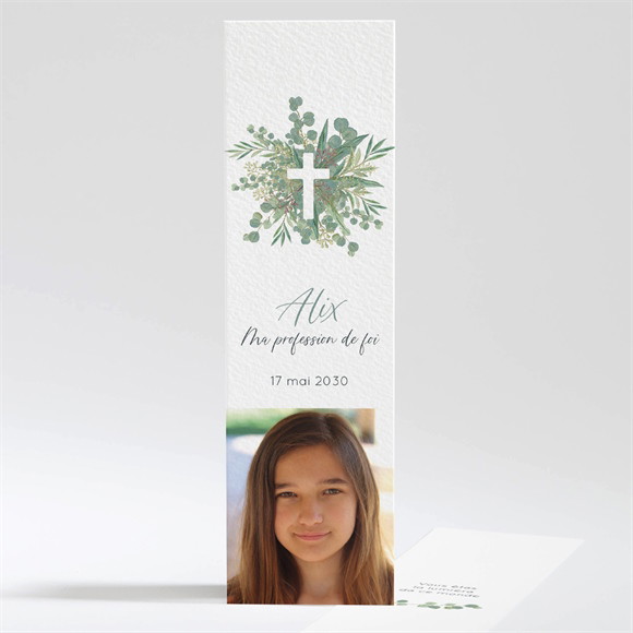 Signet profession de foi Croix et feuillage réf.N201424