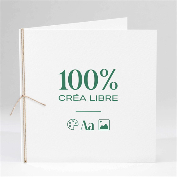 Faire-part profession de foi Créa libre ficelle réf.N451685