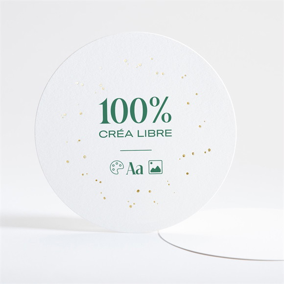 Faire-part confirmation Vierge personnalisable rond réf.N321297