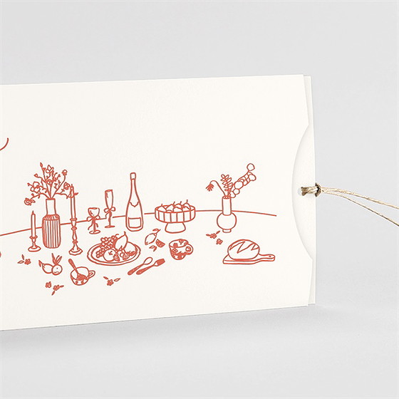 Faire-part mariage a l'italienne pochette duo