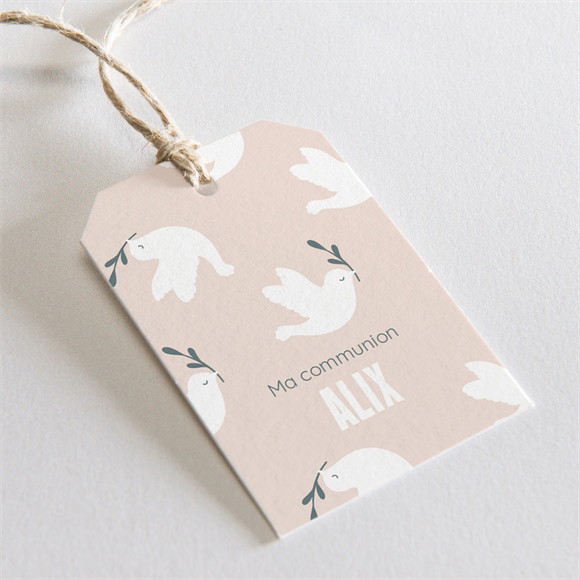 Etiquette communion Vol de colombes réf.N2911247