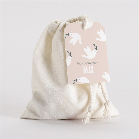 Pochon communion Vol de colombes réf.N2911249