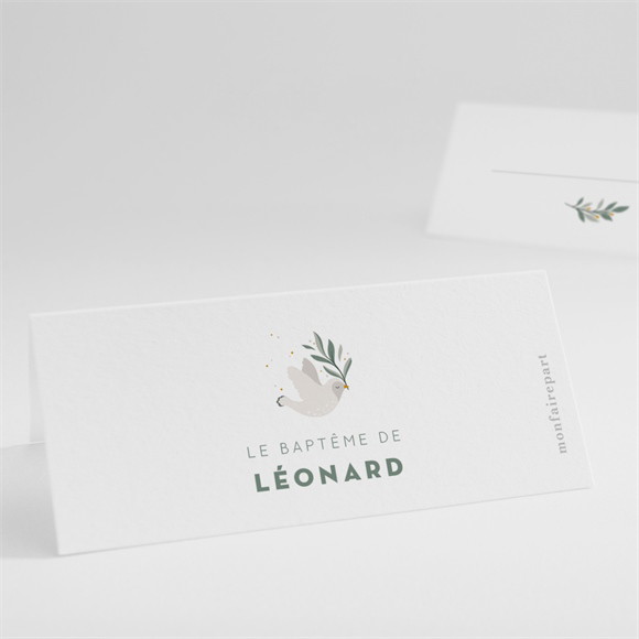 Marque-place baptême Petite église réf.N4401063