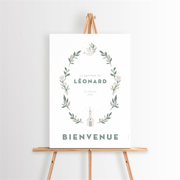 Panneau bienvenue Petite église réf.N260625