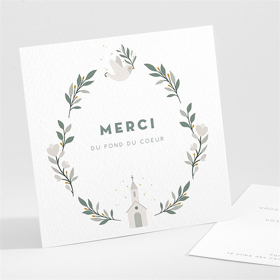 Remerciement baptême petite église