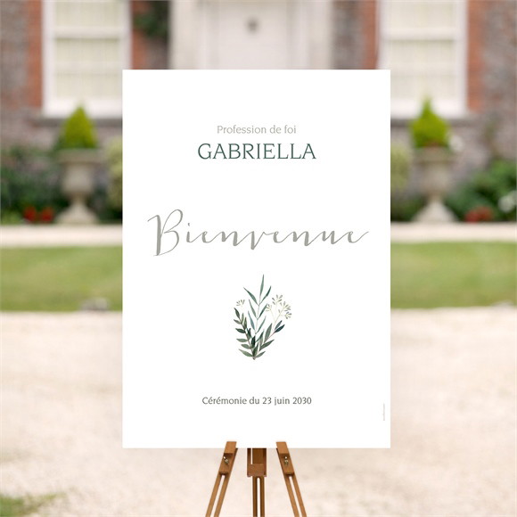 Panneau bienvenue profession-de-foi Valeurs réf.N260619