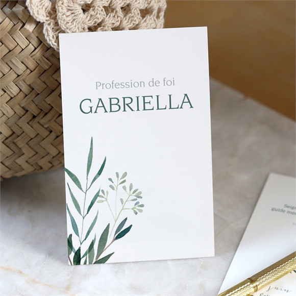 Signet profession de foi Valeurs portrait réf.N69115