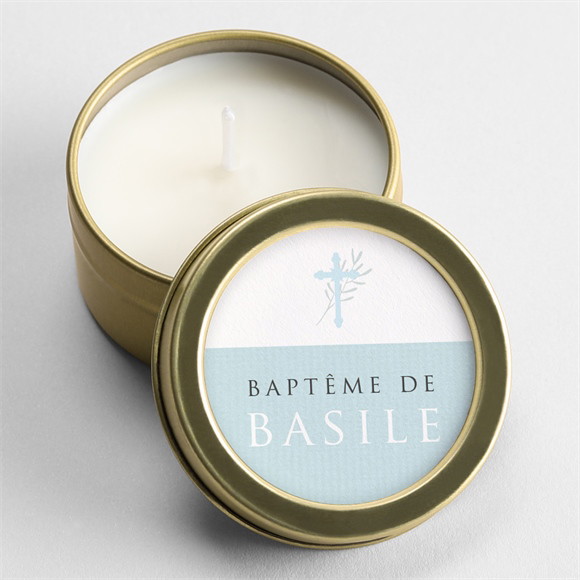 Bougie baptême Filigrane pastel réf.N3602625
