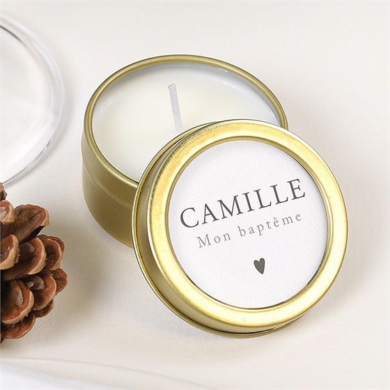 Bougie baptême photomaton pictos