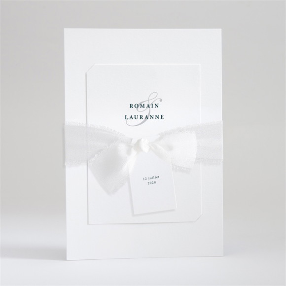 Faire-part mariage En relief superposé réf.N99180