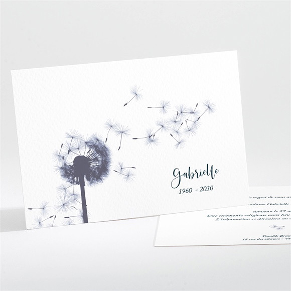 Faire-part décès Pissenlit au vent réf.N111384