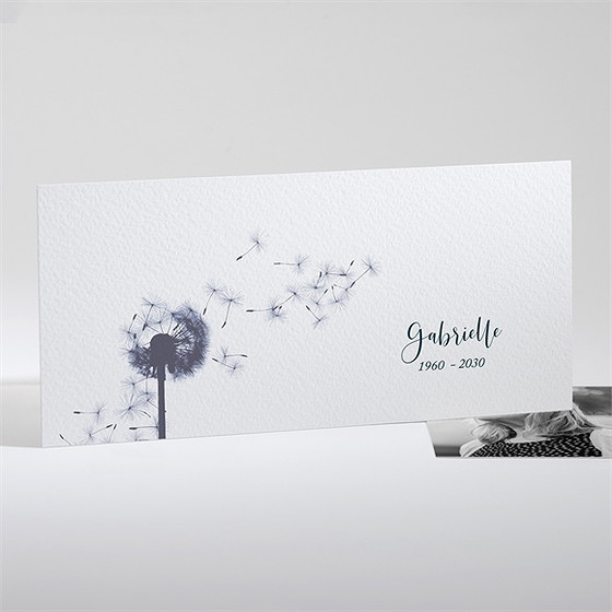 Remerciement décès pissenlit au vent