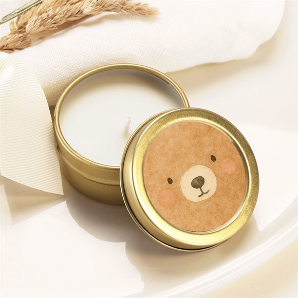 Bougie baptême Ours Mondoudou réf.N3602661