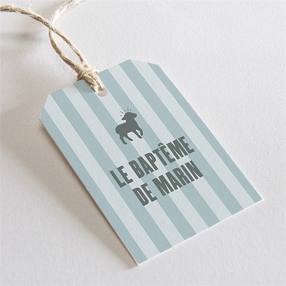 Etiquette baptême mon berger