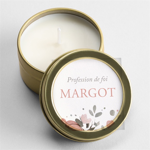 Bougie profession de foi Equilibre Or réf.N3602577