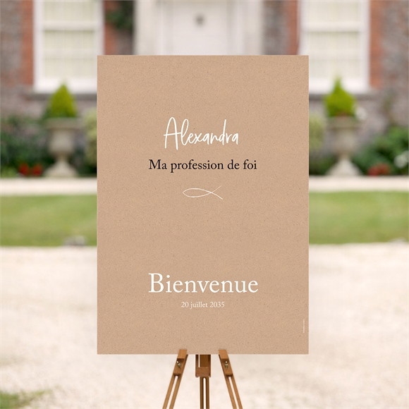 Panneau bienvenue profession-de-foi Entre Nous tous réf.N260623