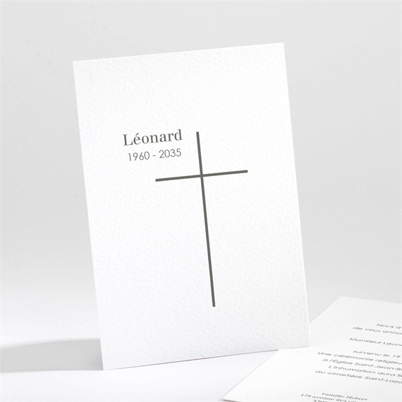 Faire-part décès En paix réf.N211745
