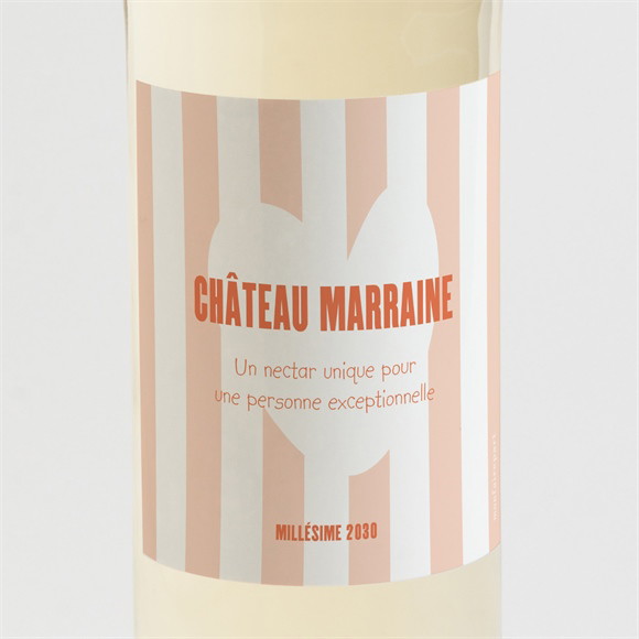 Étiquette de bouteille demande parrain marraine 10 commandements marraine réf.N3002249