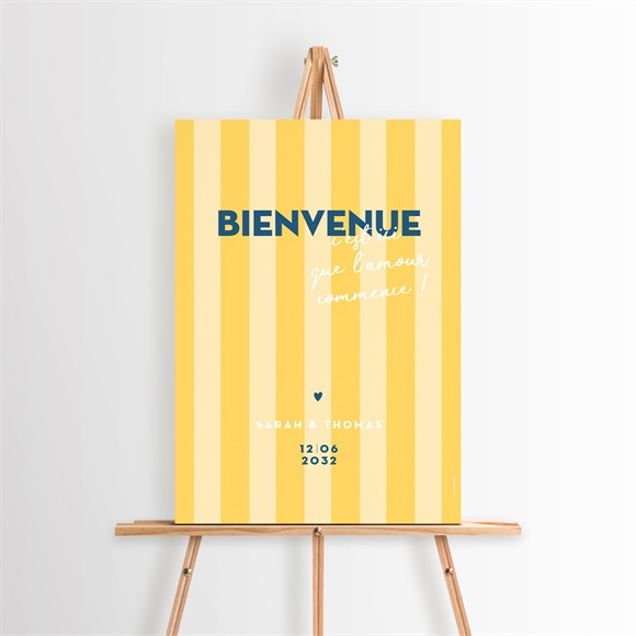 Panneau bienvenue Amour d'été réf.N260635