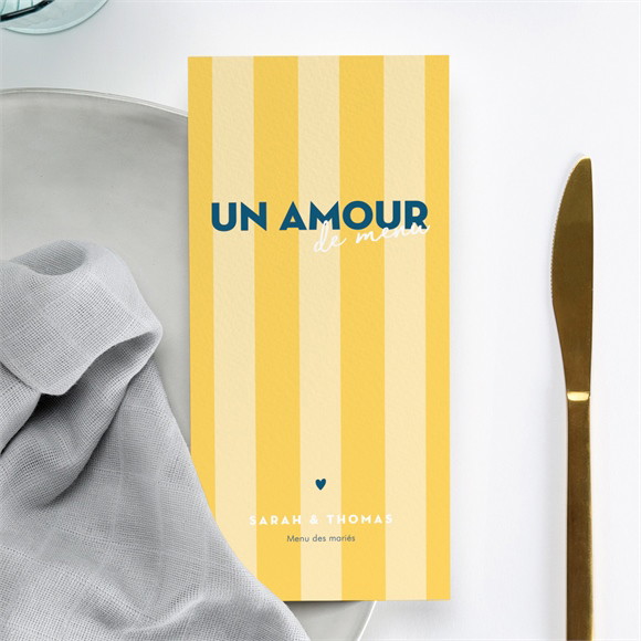 Menu mariage Amour d'été réf.N221407