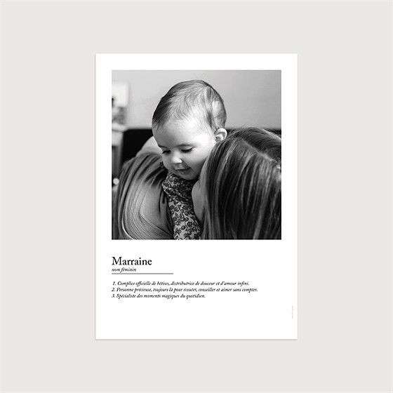 Affiche demande parrain marraine définition marraine