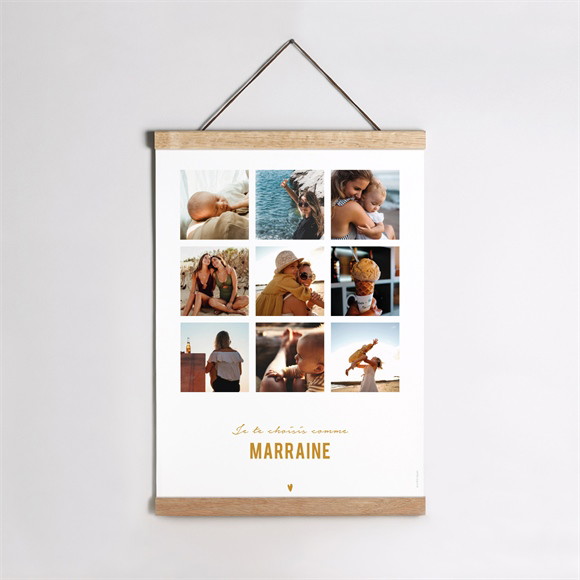 Affiche demande parrain marraine Rébus marraine réf.N260637