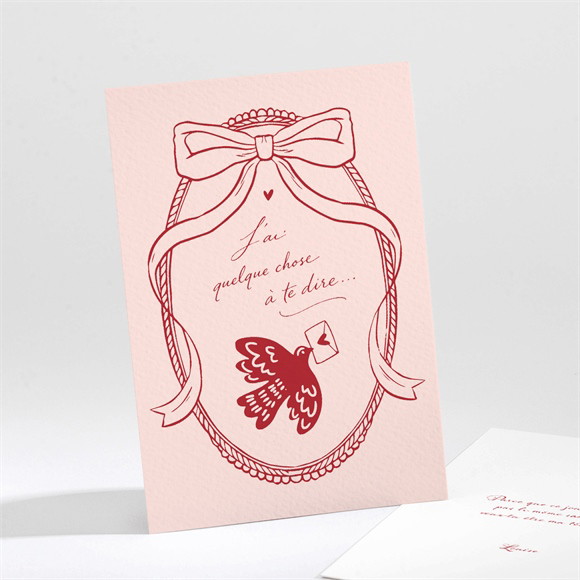 Carte demande témoin Vintage romantique réf.N211751
