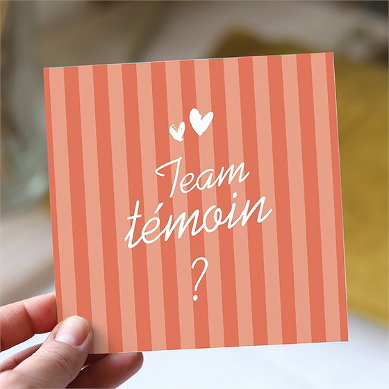 Carte demande témoin team témoin ?